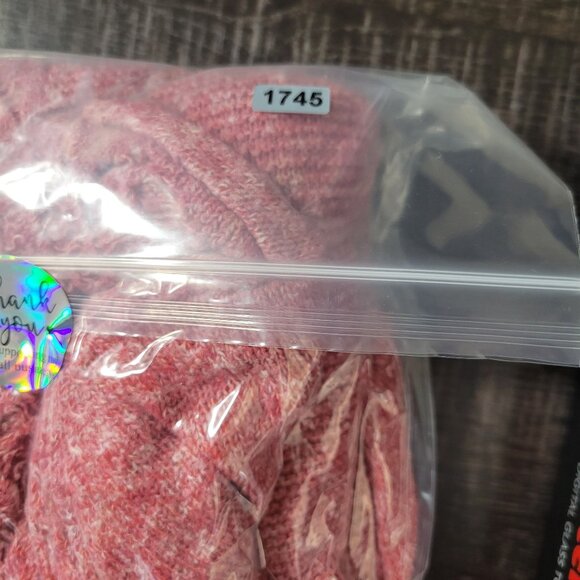 Cato Womens M Knit Sweater Long Sleeve High Low Hem Pink Textured Boho Casual - Picture 10 of 10